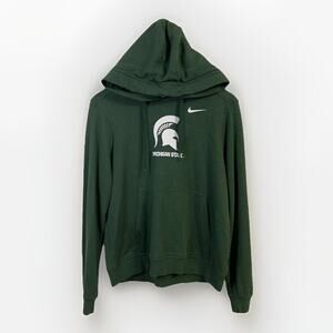 Nike Womens Medium Faded Spell Out Lightweight Michigan State University Hoodie